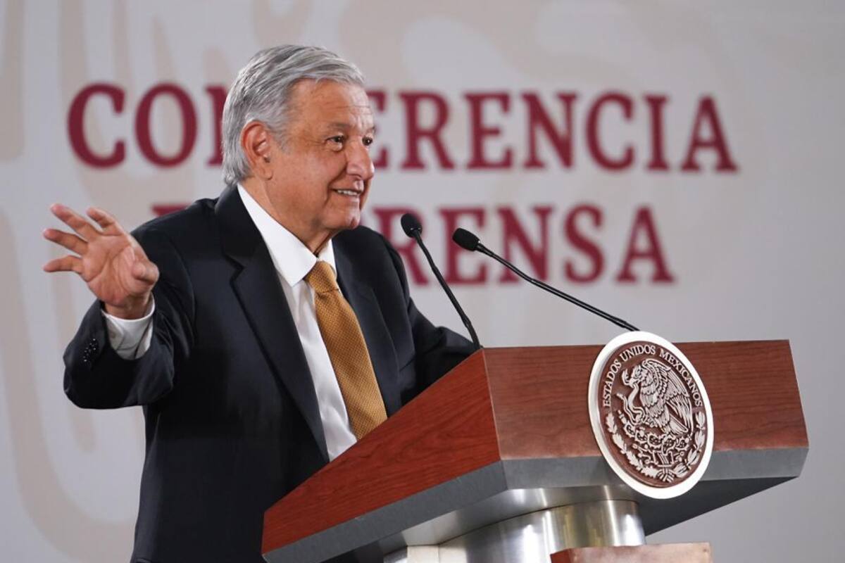Conferencia de AMLO desde Palacio Nacional