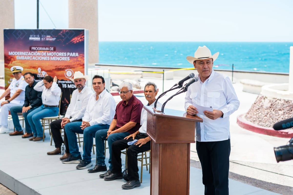 Durazo entrega más de 300 motores y fortalece la pesca ribereña en Sonora para apoyar a miles de familias