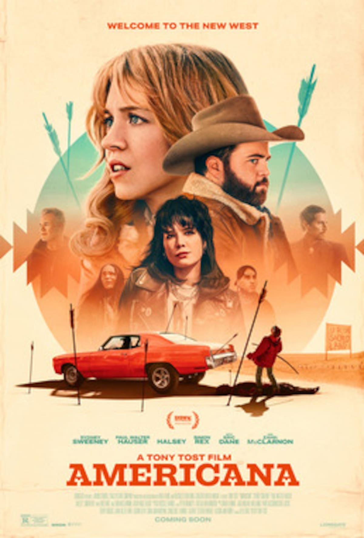 'Americana' la película protagonizada por Sydney Sweeney y la cantante Halsey.