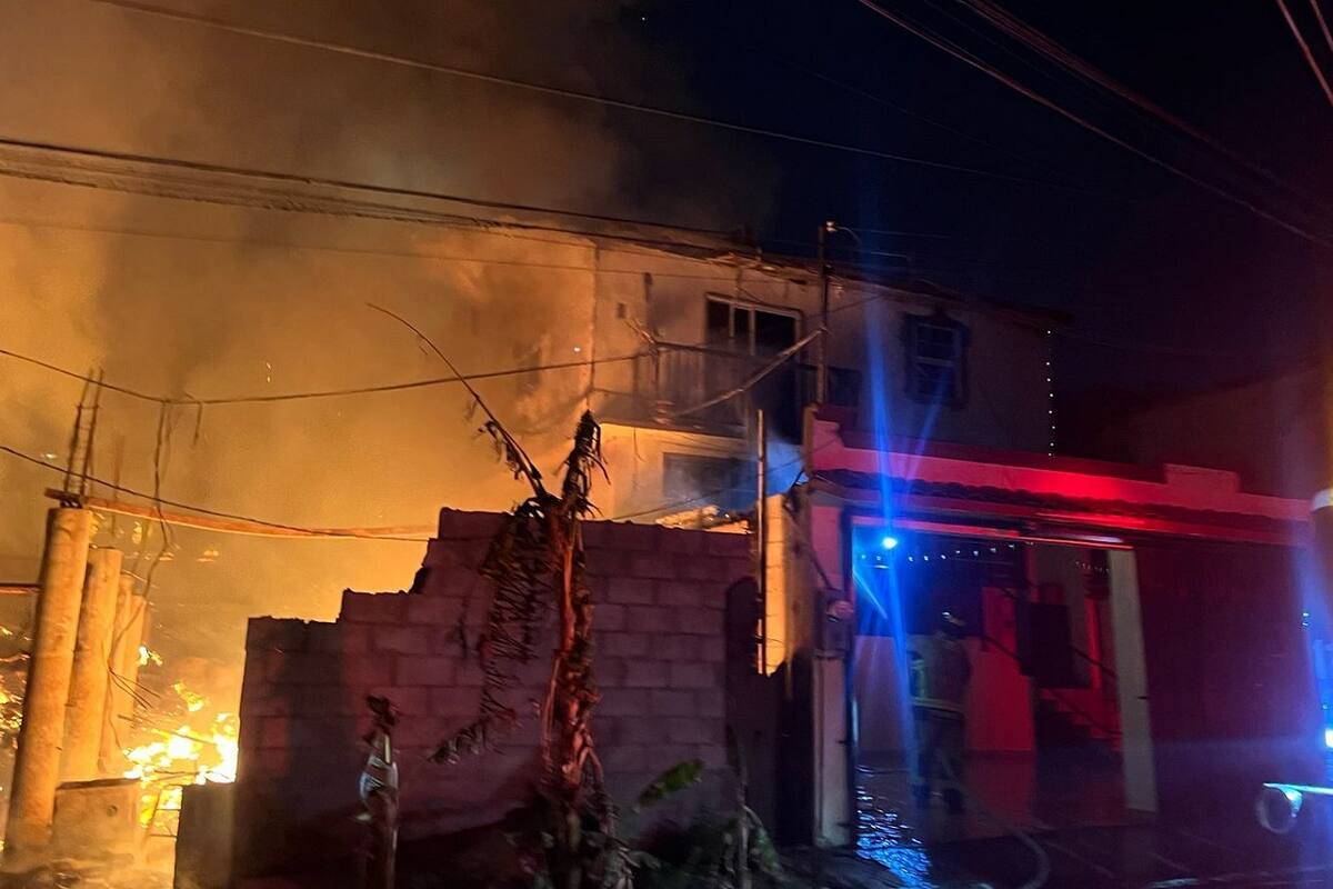 Muere adulto mayor en incendio que afectó cinco viviendas