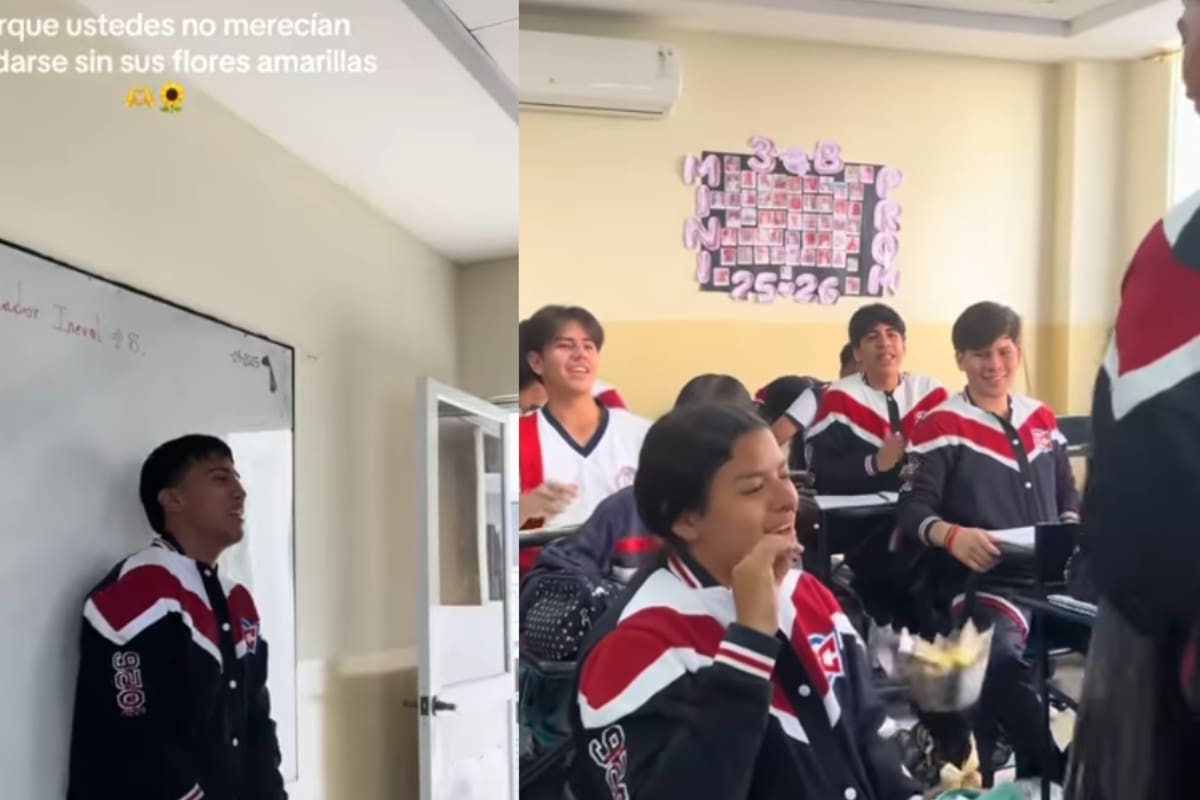 “Ustedes no se merecían quedarse sin sus flores amarillas”: joven sorprende a sus compañeras y causa sensación en redes