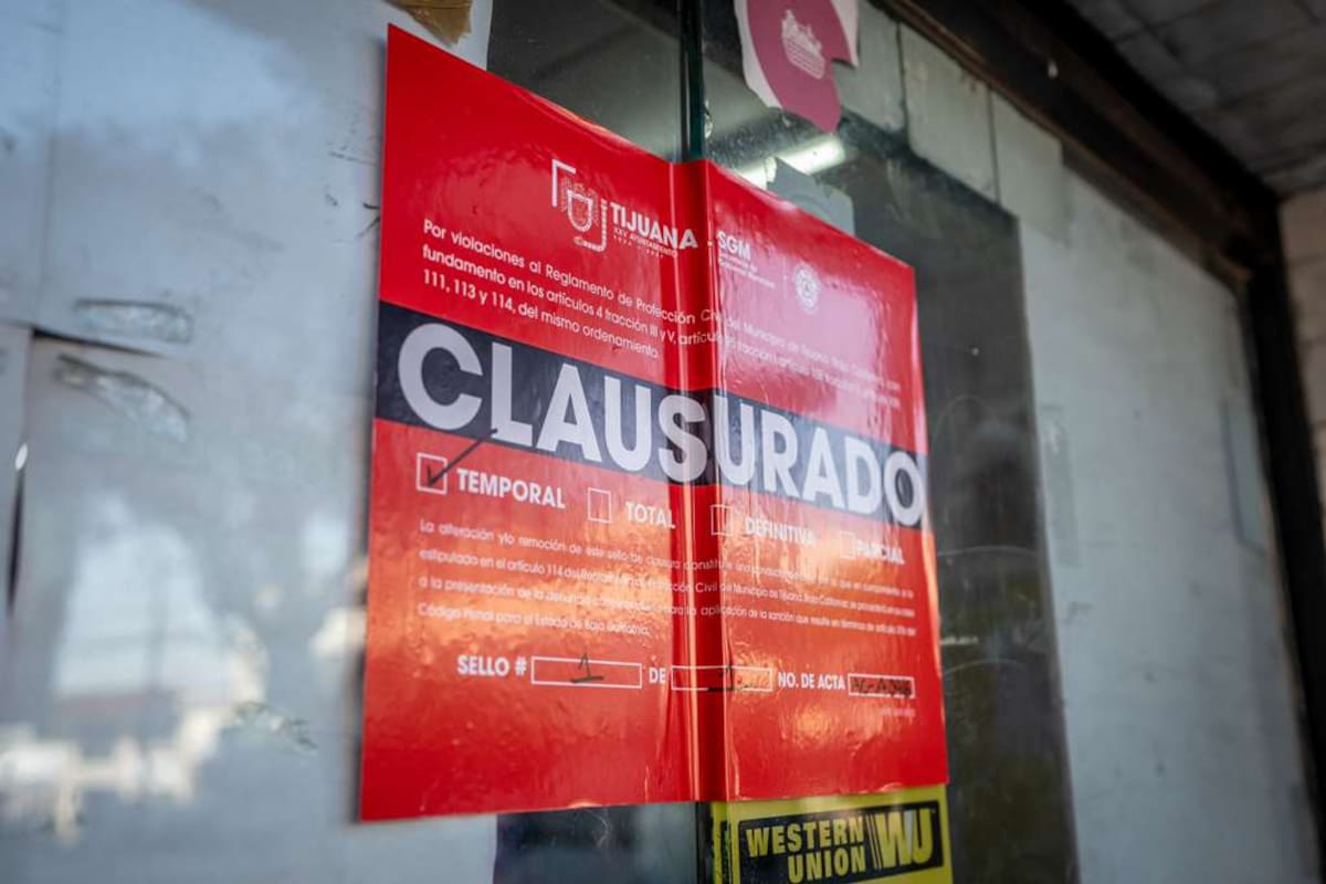 Protección Civil Tijuana clausura 22 negocios por incumplir medidas de seguridad
