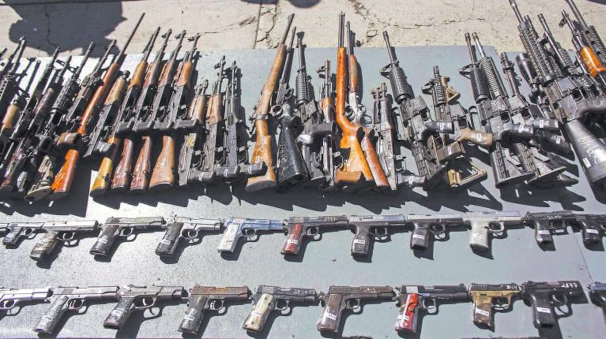 Tráfico de armas/Armas incautadas