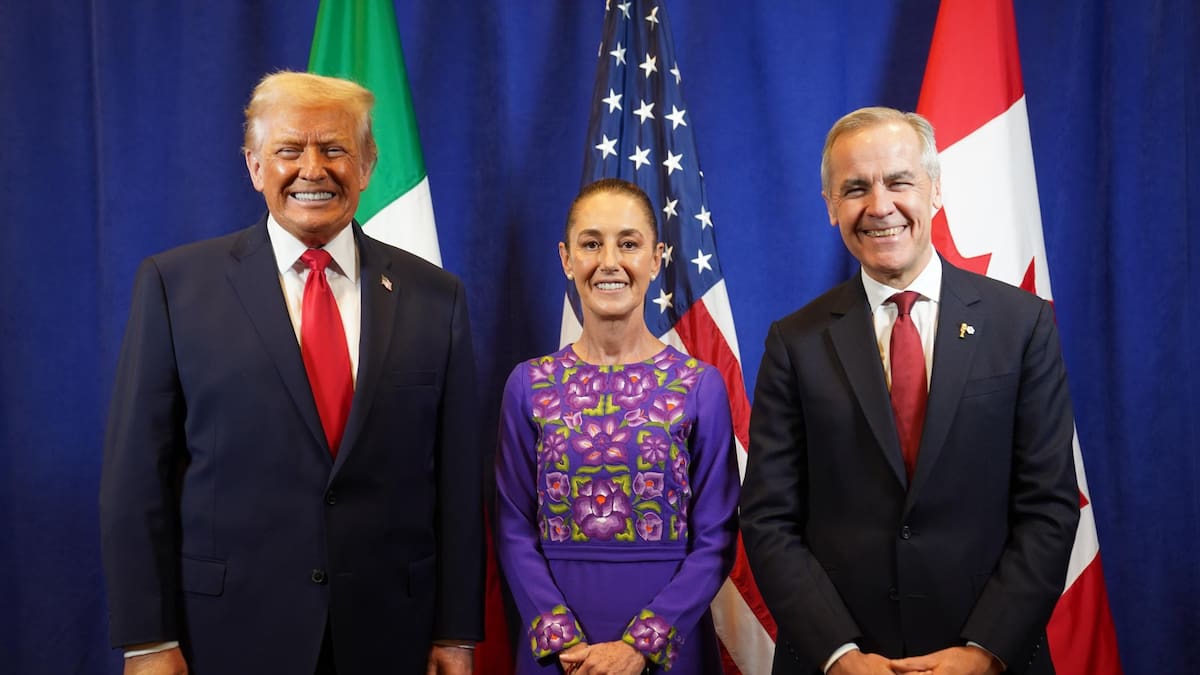 Tras el sorteo del Mundial 2026, líderes de México, Estados Unidos y Canadá sostienen primera cumbre trilateral; “Fue una reunión positiva”, declara Claudia Sheinbaum sobre reunión con Trump y Carney