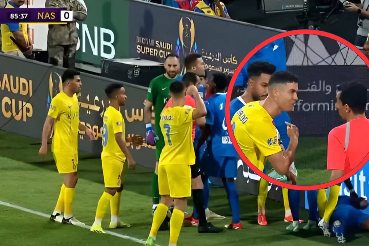 Cristiano Ronaldo explota y amenaza al árbitro tras ser expulsado