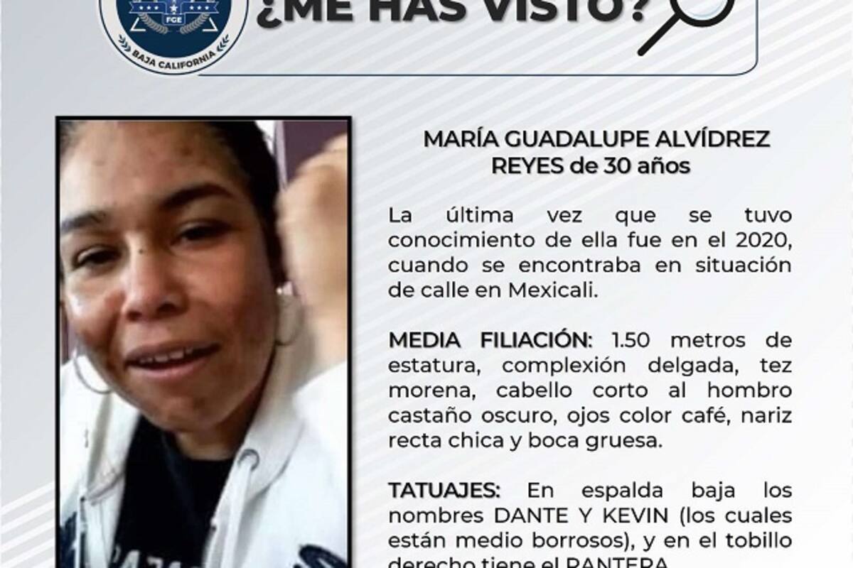 Solicitan apoyo para localizar a María Guadalupe Alvídrez Reyes