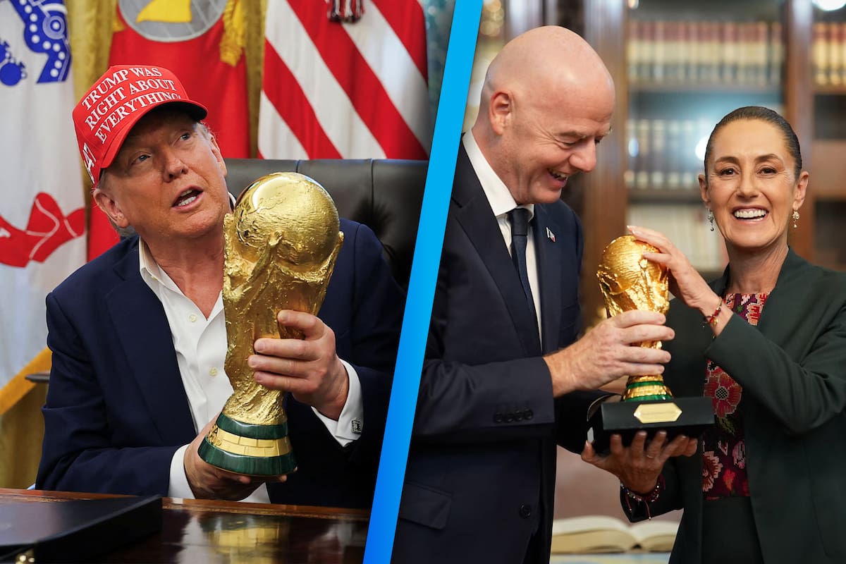 Polémica en la FIFA: Trump presume el trofeo real y a Sheinbaum le dan copia de la Copa del Mundo... esta es la verdad