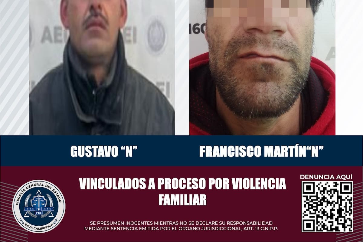 Van dos a proceso por violencia familiar