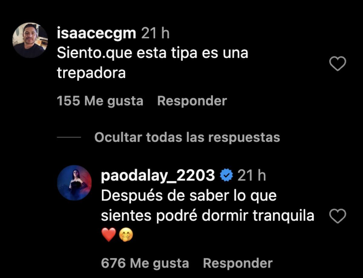 Paola Dalay respondió al hate