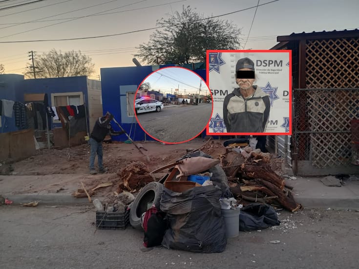 Detienen a hombre por tirar basura en la vía pública; llevaba droga