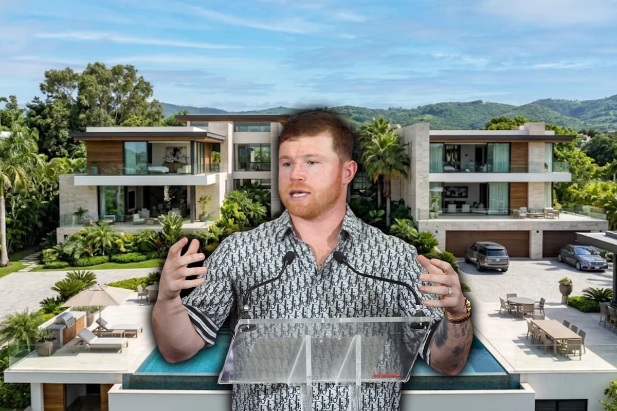 Hace 13 años, Saúl Canelo Álvarez mandó a construir en Guadalajara una mansión inspirada en Bel-Air con sala de cine, gimnasio, salón de póker y una terraza para 200 invitados