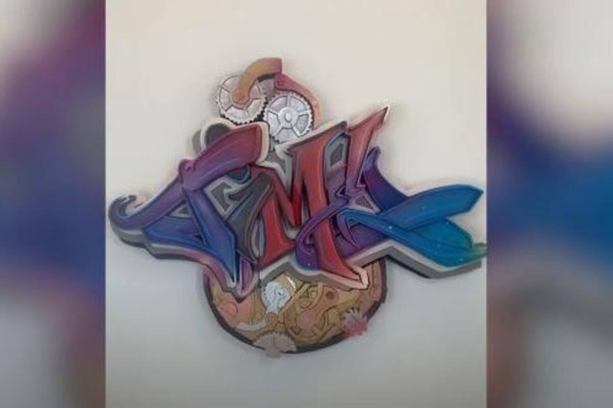 Este joven hace grafiti en 3D y se vuelve viral en redes sociales