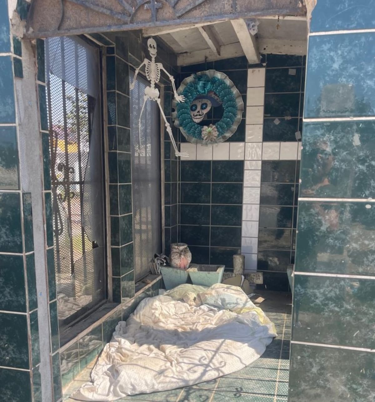 Se ha avanzado en la construcción de una barda para tener mayor vigilancia. foto:Carmen Gutierrez