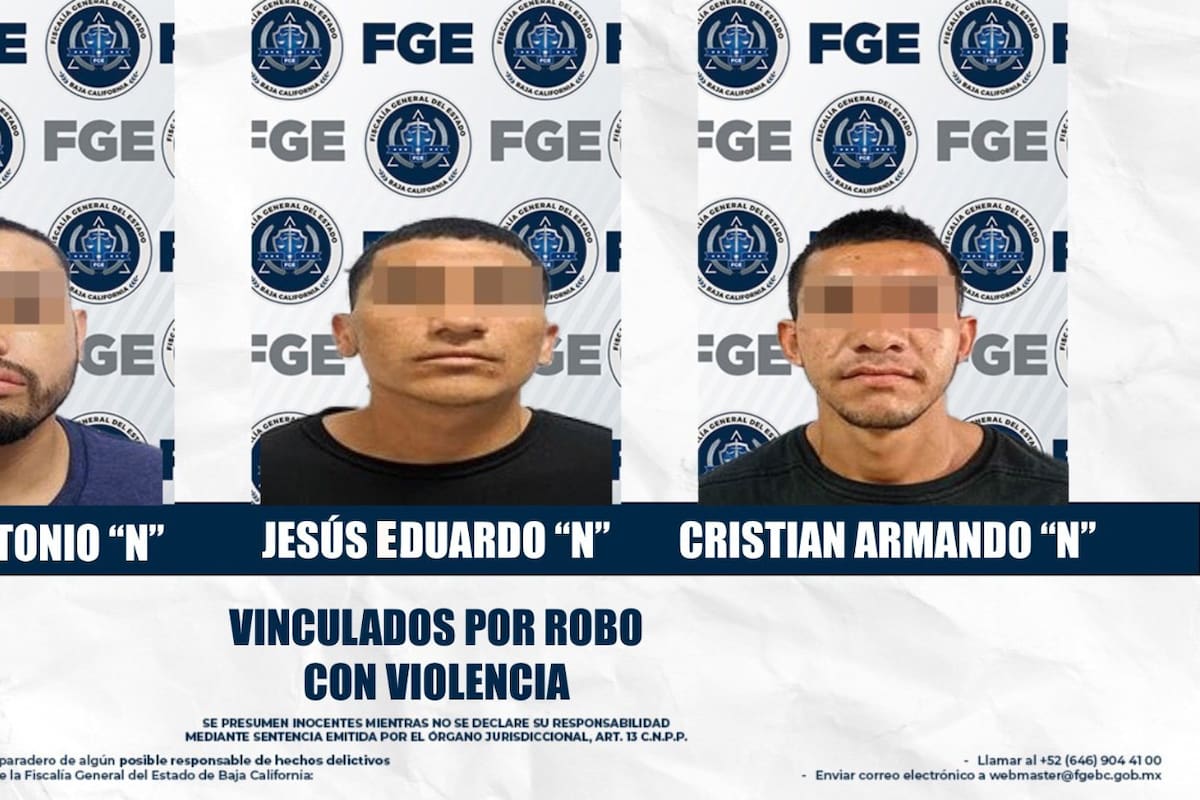 Tres presuntos asaltantes de comercios quedan en prisión