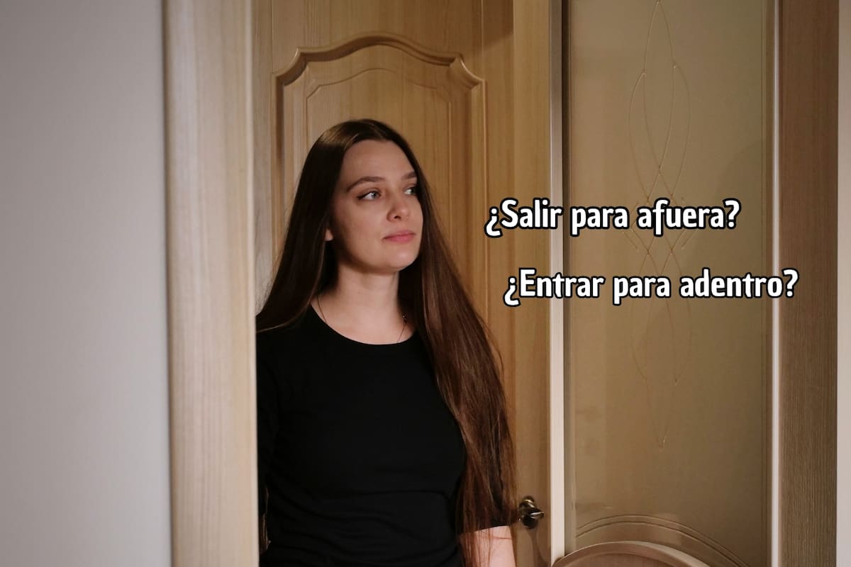 ¿Es correcto decir “salir para afuera” y “entrar para adentro”?