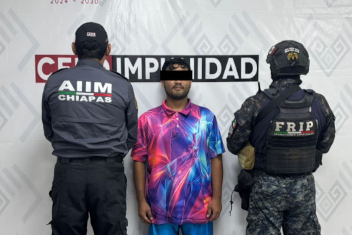 Aprehenden en Chiapas a hombre que incumplió con la manutención de su hija durante casi tres años