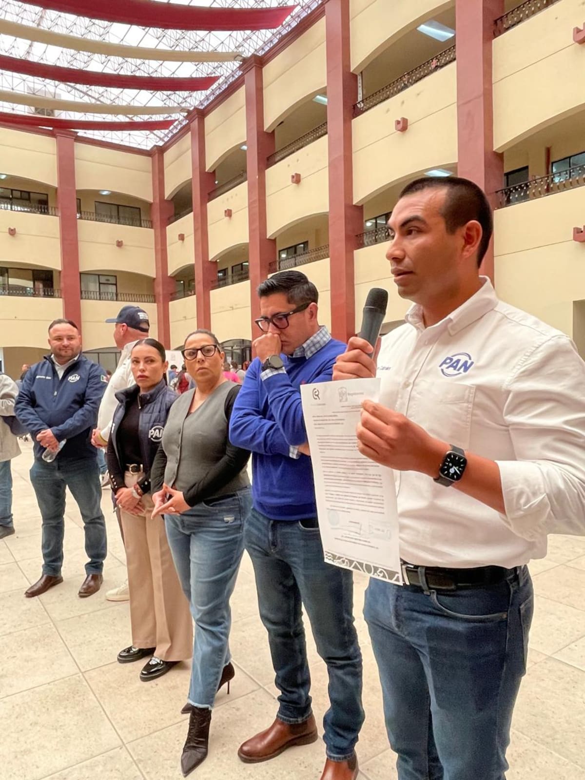 Partido Acción Nacional realizó una conferencia de prensa este martes para denunciar lo que califican como “cobros excesivos”. Foto: Carmen Gutierrez
