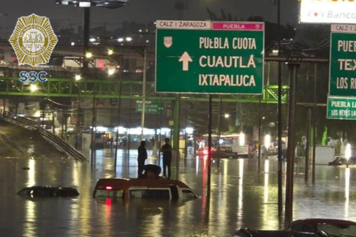Inundaciones por lluvias afectan Iztapalapa y municipios del Estado de México; activan alerta púrpura