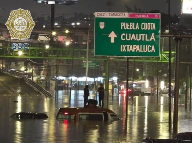 Inundaciones por lluvias afectan Iztapalapa y municipios del Estado de México; activan alerta púrpura