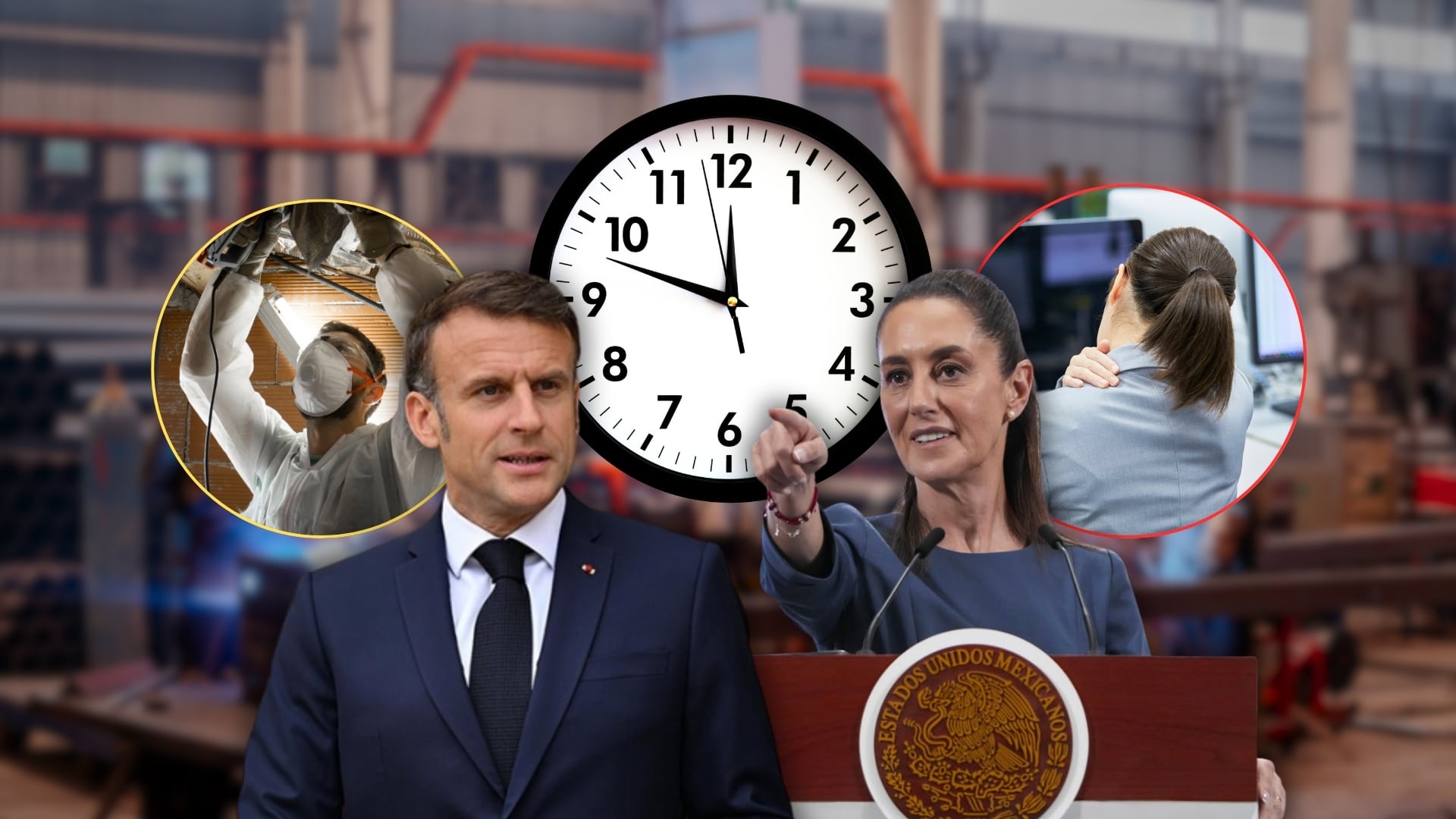 México busca reducir su jornada laboral a 40 horas en 2030, mientras que en Francia el límite legal es de 35 horas, con más vacaciones y beneficios adicionales para los trabajadores. Foto: Especial