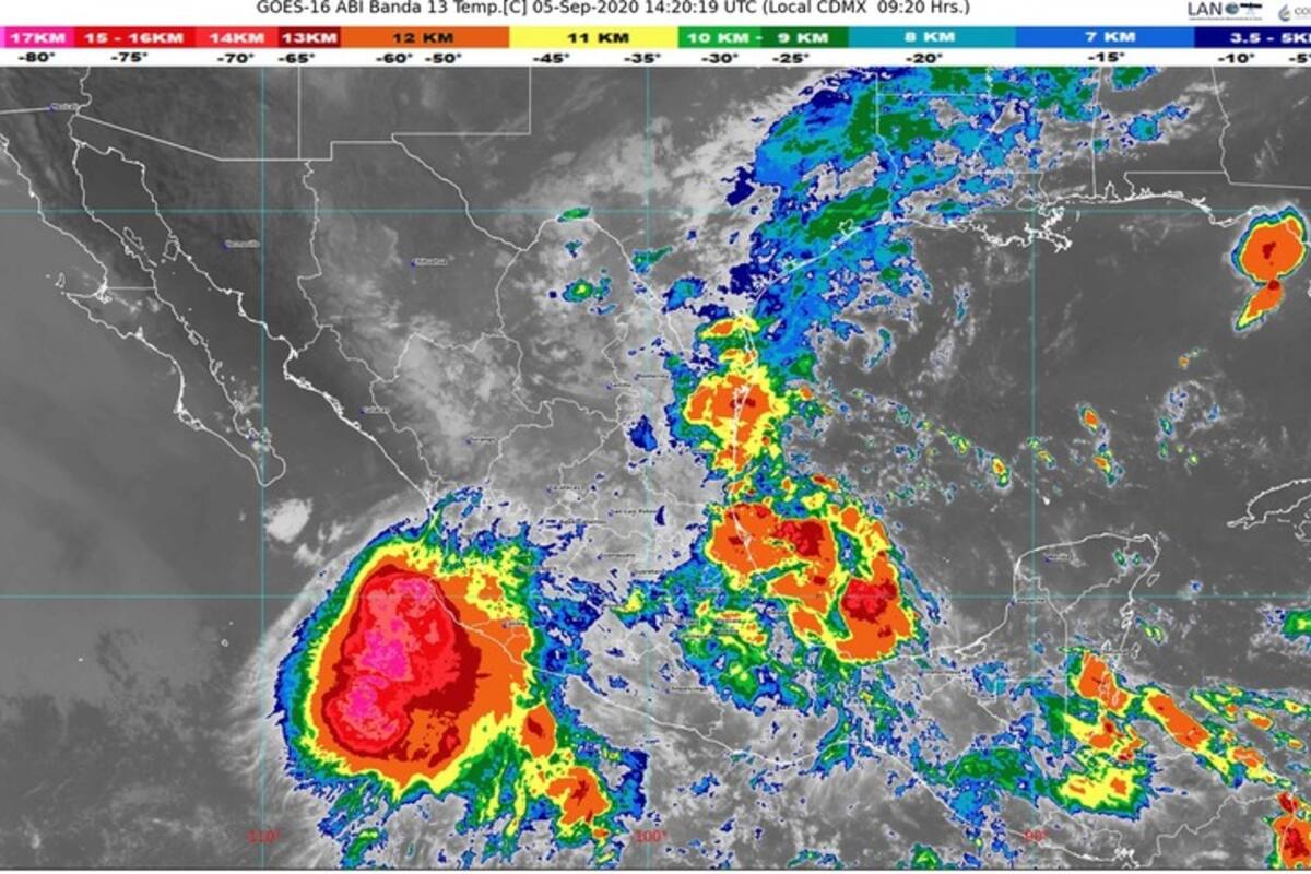 Clima hoy: Tormenta tropical Julio ocasionará lluvias intensas en Jalisco y Nayarit, y muy fuertes en Michoacán