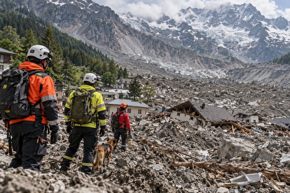 En 2025 una avalancha de 9.3 millones de m³ sepultó Blatten en Suiza; científicos reconstruyeron cómo 700 desprendimientos precedieron al colapso