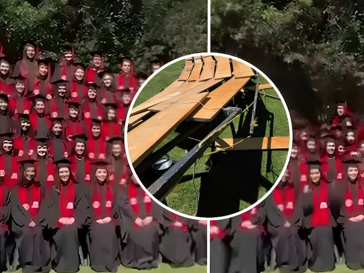 VIDEO: Estructura se desploma en la Universidad Iberoamericana mientras estudiantes de Psicología posaban para foto de graduación; hay 33 personas valoradas por servicios médicos