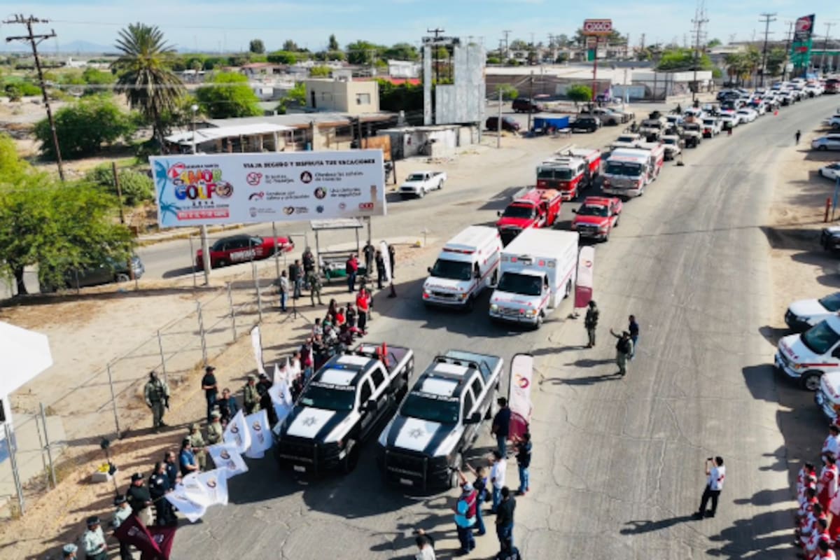 Más de 200 elementos de seguridad salen hacia el Golfo de Santa Clara para vigilar la Semana Santa