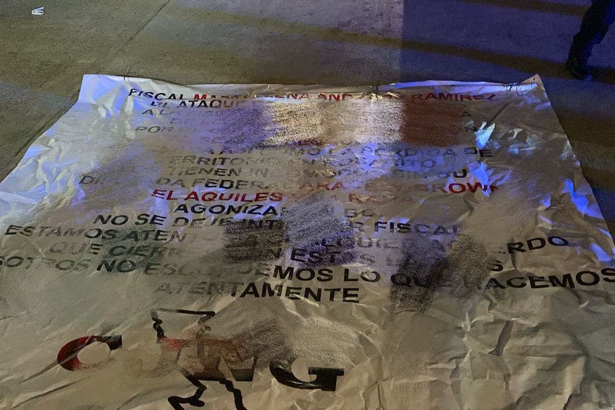 Dejan narcomanta en Rosarito tras ataque con drones a la FGE en Playas de Tijuana