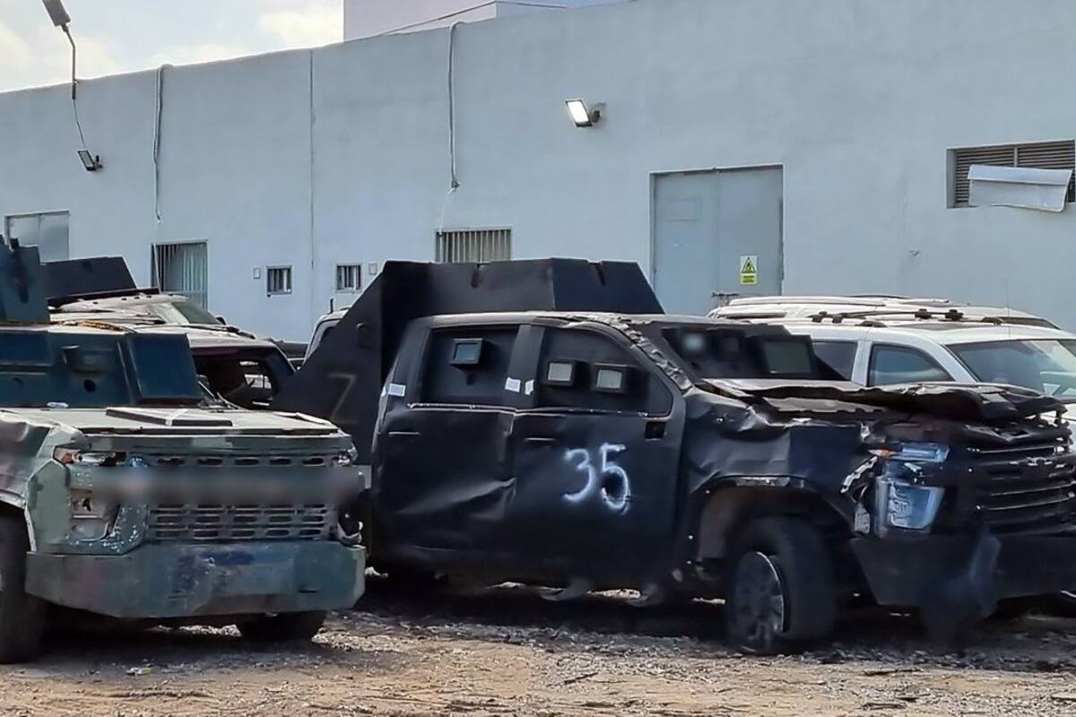 En Tamaulipas destruyen 50 vehículos “monstruos” presuntamente utilizados por grupos criminales