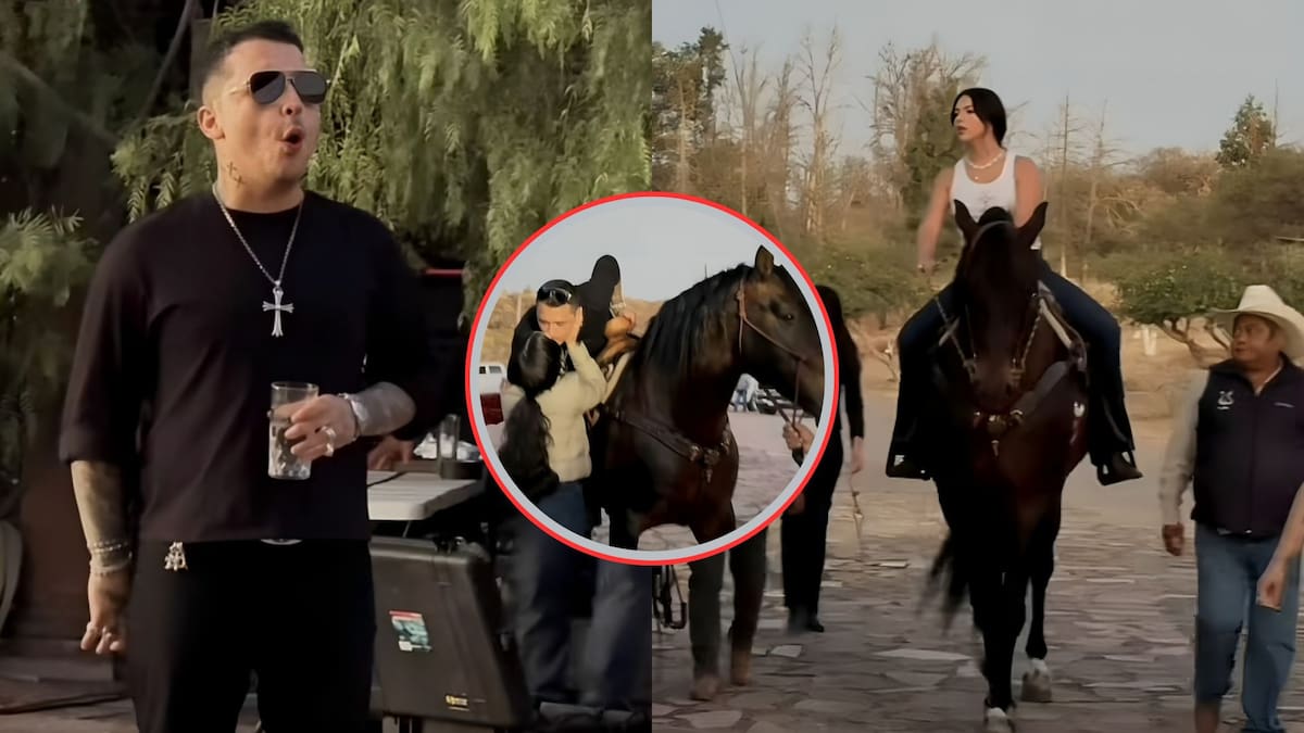 Ángela Aguilar sorprende a Christian Nodal con un caballo como regalo de cumpleaños