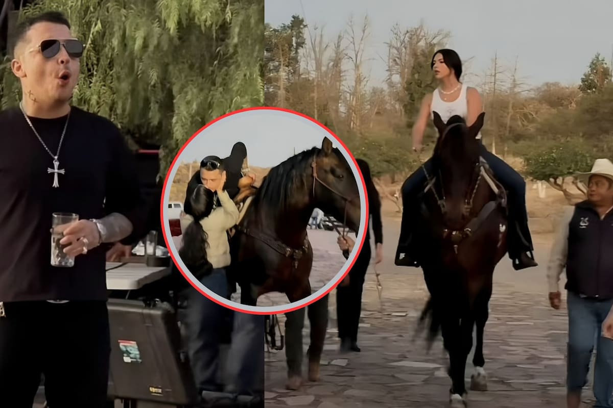 Ángela Aguilar sorprende a Christian Nodal con un caballo como regalo de cumpleaños