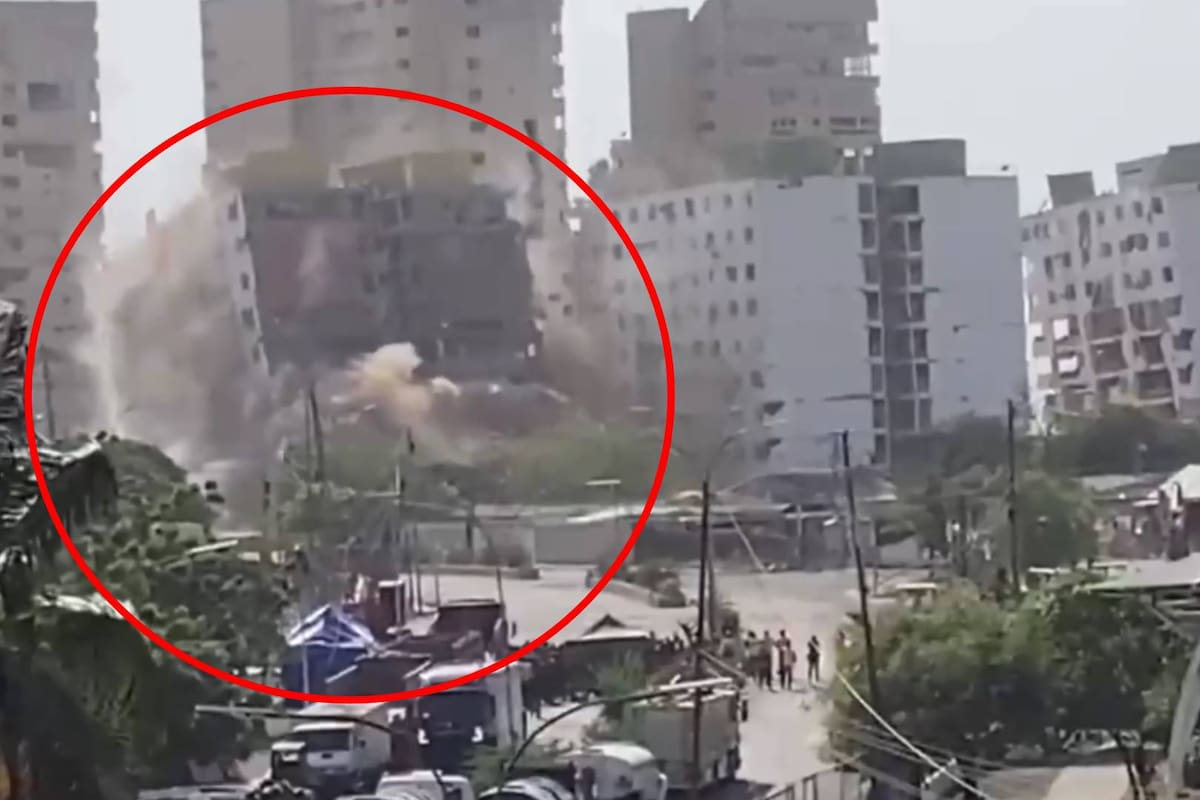 Inician demolición en uno de los edificios en La Guaira de manera controlada, pese a denuncias de venezolanos que pedían poder seguir recuperando cuerpos bajo los escombros