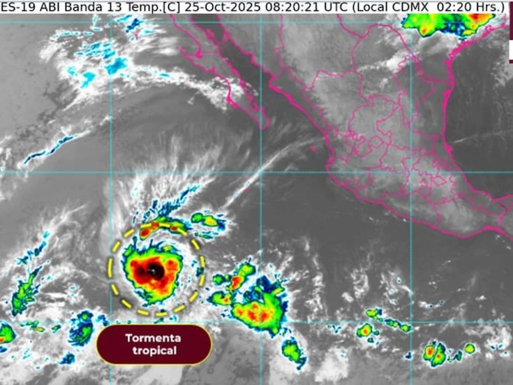 Se forma la tormenta tropical Sonia en el Pacífico ¿Cuál será su trayectoria?