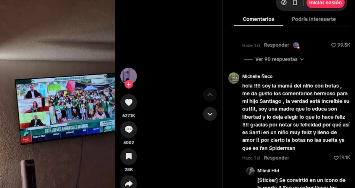 Presunta madre del menor asegura que el escogió el outfit | TikTok@joss.2300