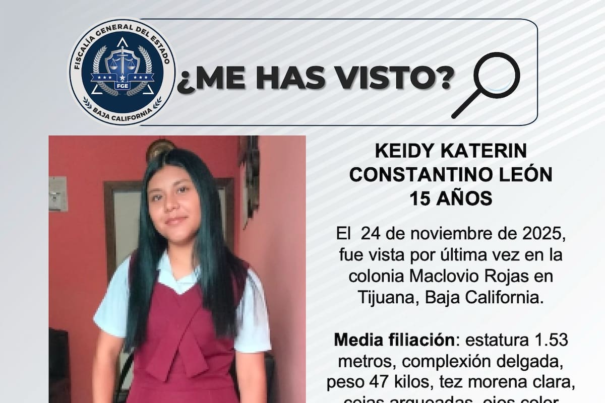Se busca a Keidy Katerin Constantino León de 15 años de edad
