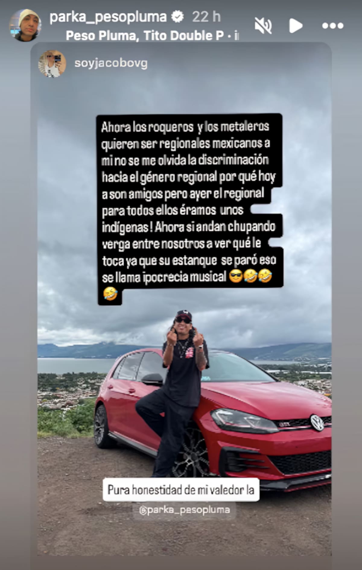 Músico de Peso Pluma critica a rockeros y metaleros por buscar entrar a los corridos tumbados | captura de pantalla