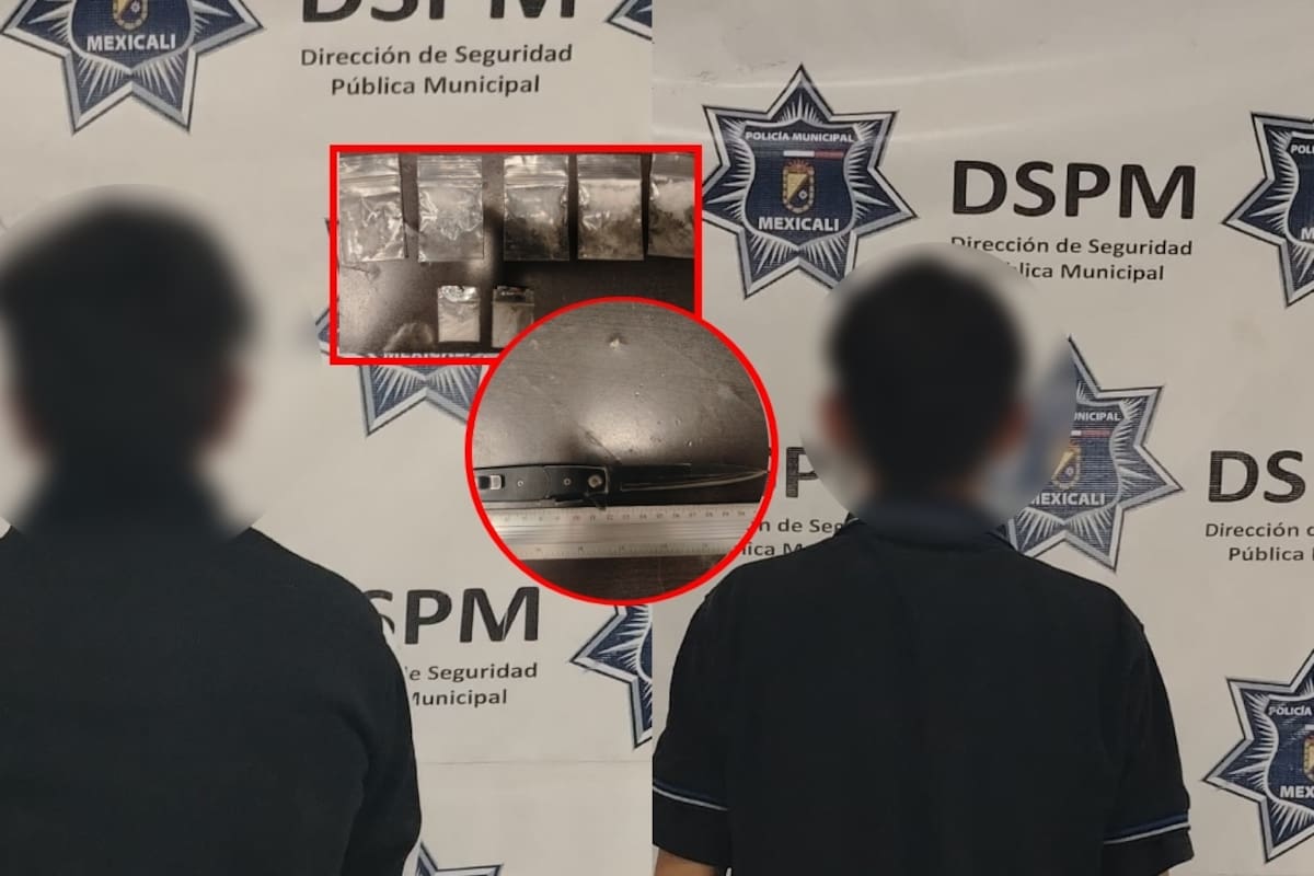 Menores de 15 y 17 años detenidos con droga y navaja
