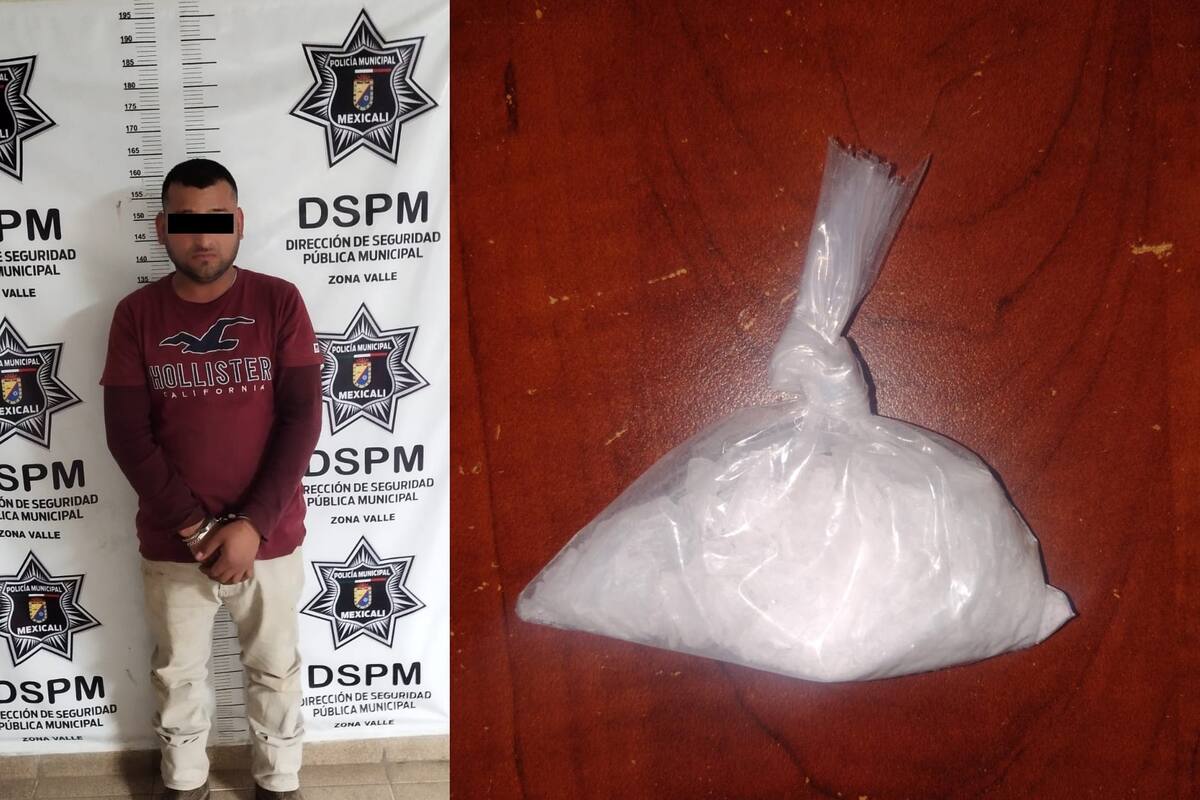 Joven traía medio centenar de dosis de metanfetamina