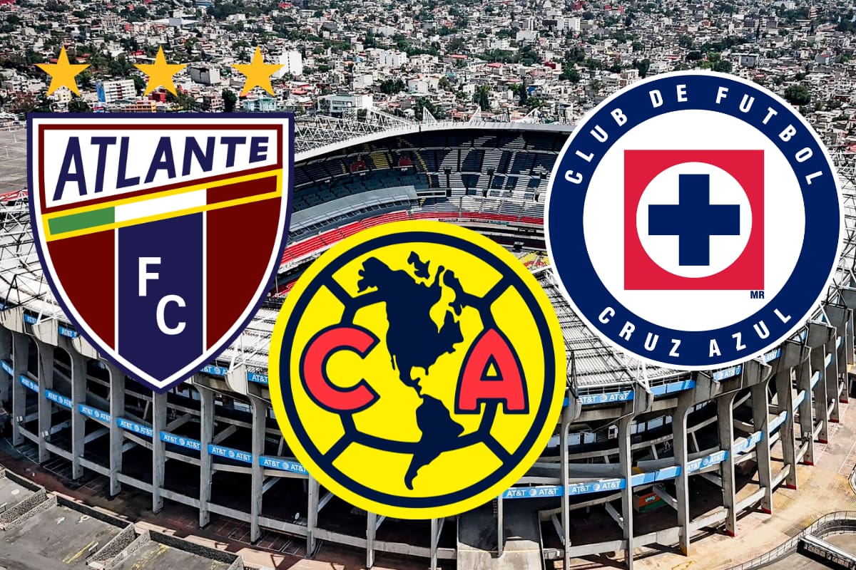 América, Cruz Azul y Atlante: los tres equipos que jugarán en el Estadio Banorte para el Apertura 2026