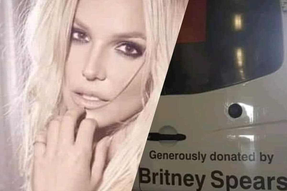 Britney se hace tendencia por donar una ambulancia
