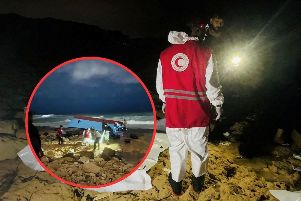 Rescatan a siete migrantes frente a las costas de Libia tras nuevo naufragio de embarcación; se presumen 42 fallecidos