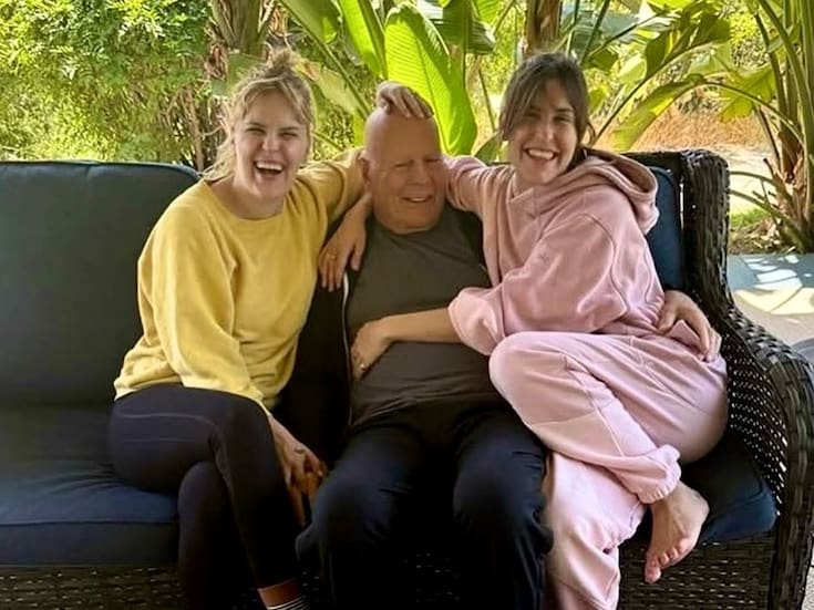 Bruce Willis reaparece junto a sus hijas tras su lucha contra la demencia frontotemporal