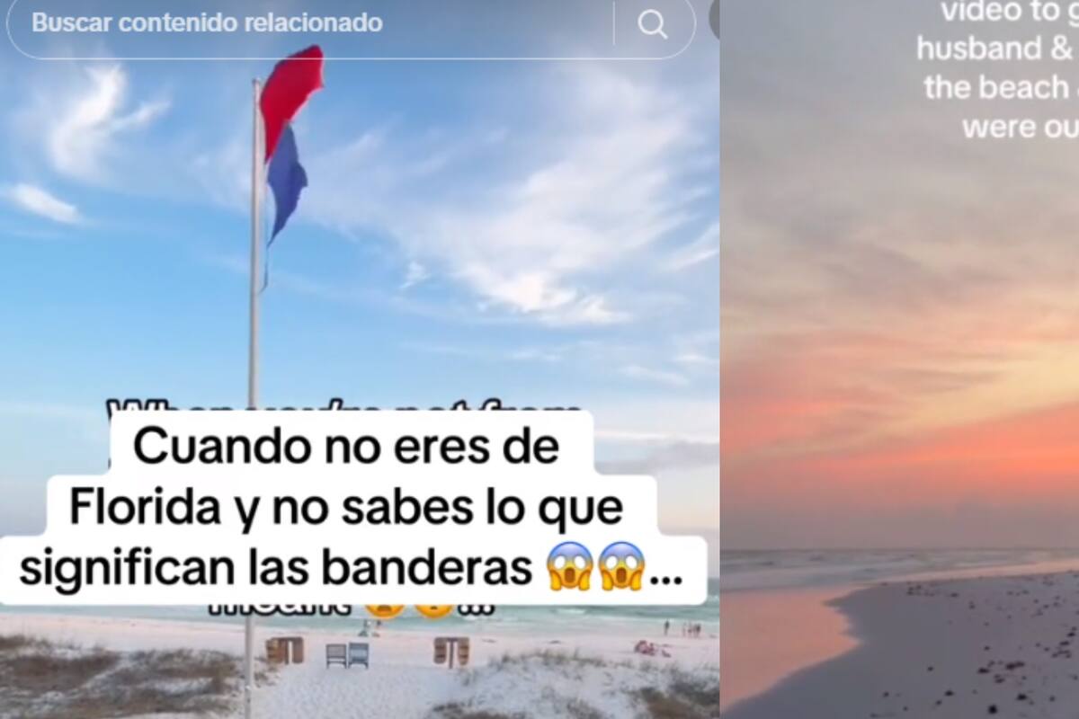 Una familia casi se ahoga por no saber el significado del color de las banderas en la playa de Florida