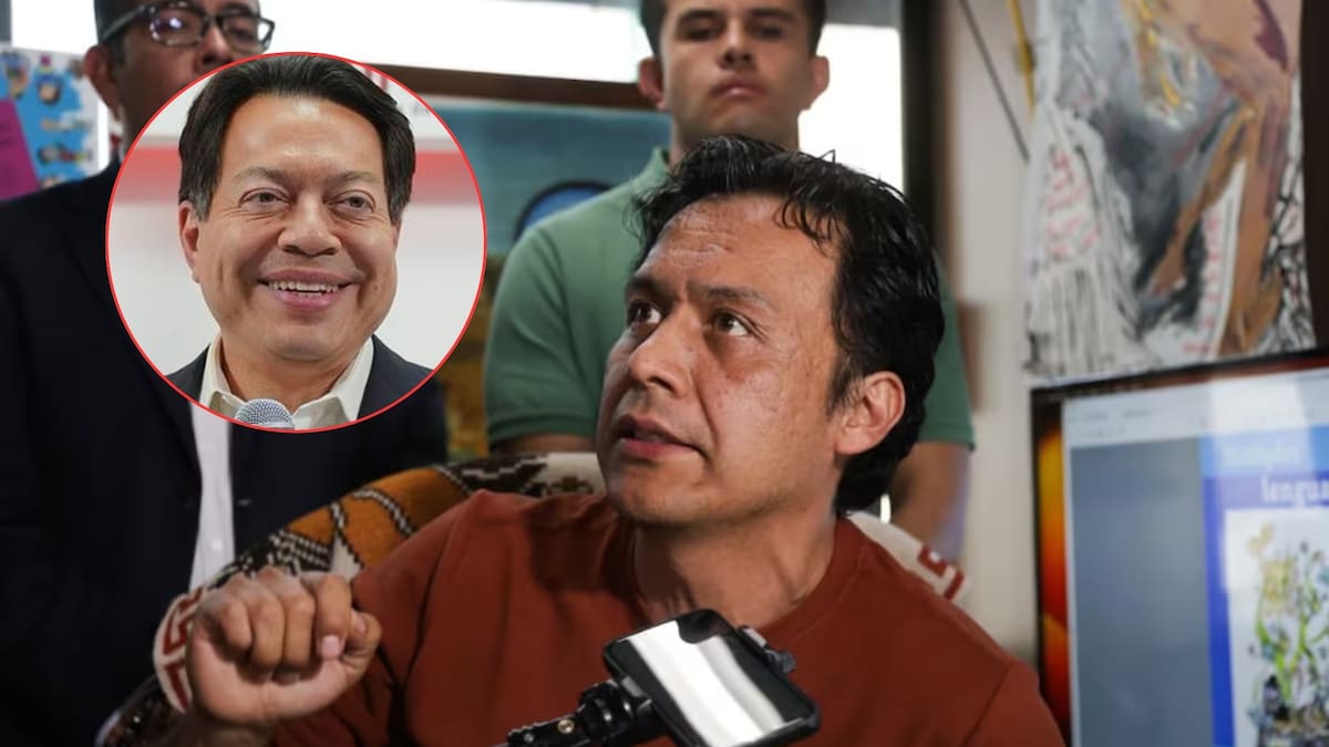 Marx Arriaga y Mario Delgado mantienen diferencias públicas sobre contenidos en libros de texto gratuitos de la SEP. (El Universal)
