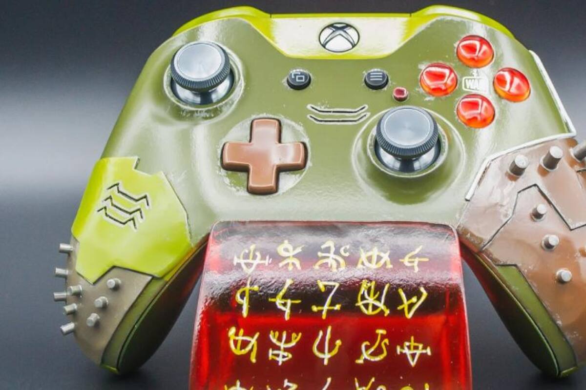 Si eres fanático de DOOM este mando de Xbox One te encantará