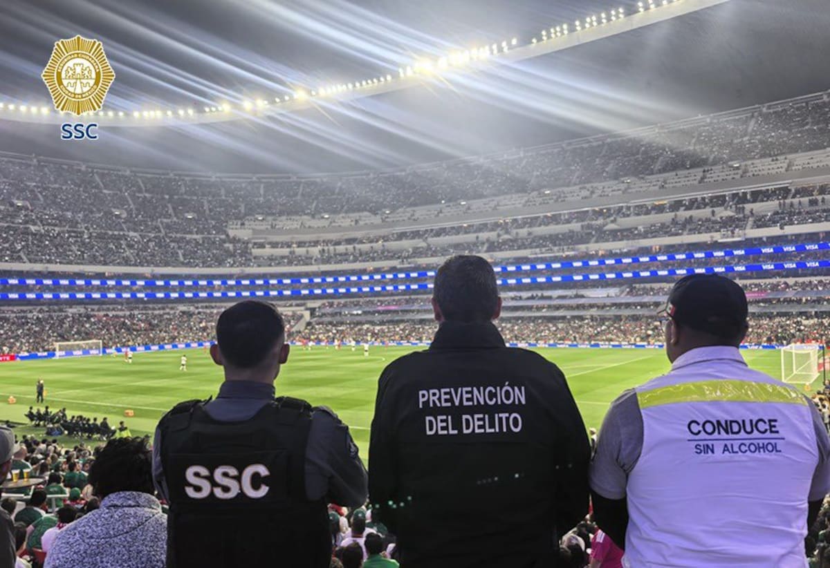 Operativo “Estadio Seguro” de la SSC. | Foto: Secretaría de Seguridad Ciudadana de la Ciudad de México