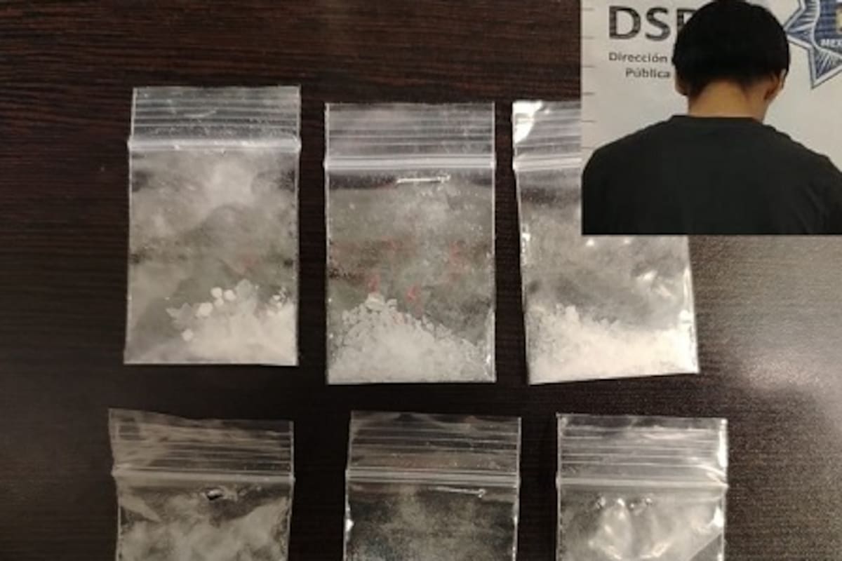 Detienen a menor con seis dosis de “cristal” en el fraccionamiento Buenos Aires