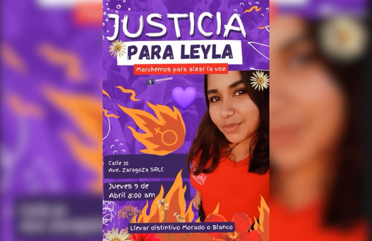 Familiares y ciudadanos convocan a una marcha en San Luis Río Colorado, Sonora, para exigir justicia por el caso de Leyla Monserrat. | Foto: cortesía