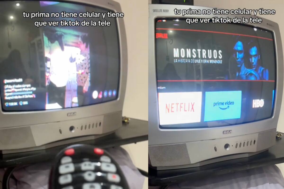 Niña logra abrir TikTok en una televisión analógica: ¿cómo lo hizo?